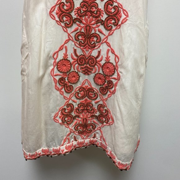 LulaSoul Boho Midi Dress Embroidered Beaded Resort Wear size Small - Picture 3 of 11
